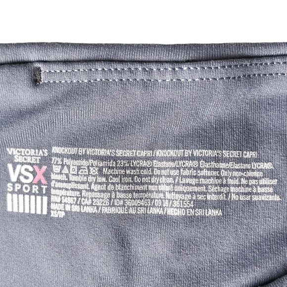 VICTORIA'S SECRET VSX Sport Knockout Grey Capri NWOT - Picture 5 of 13